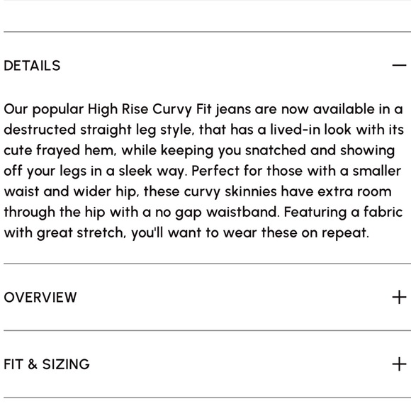 Fashion To Figure - High Rise Curvy Fit Destructed Straight Leg Jeans - Picture 4 of 7